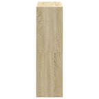 vidaXL Bücherregal Sonoma-Eiche 102x32x108 cm Holzwerkstoff