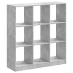 vidaXL Bücherregal Betongrau 102x32x108 cm Holzwerkstoff