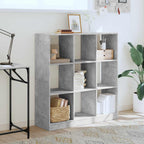 vidaXL Bücherregal Betongrau 102x32x108 cm Holzwerkstoff