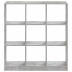 vidaXL Bücherregal Betongrau 102x32x108 cm Holzwerkstoff