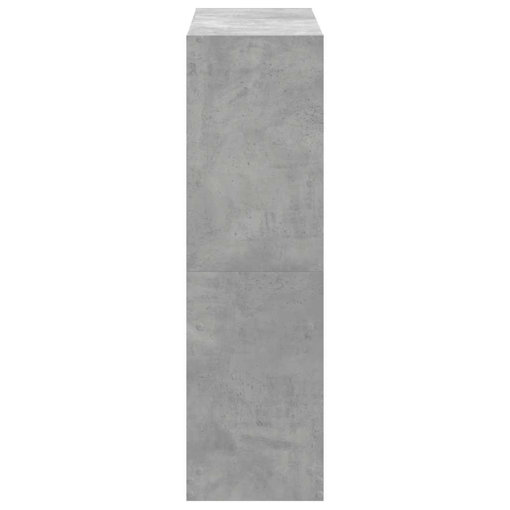 vidaXL Bücherregal Betongrau 102x32x108 cm Holzwerkstoff