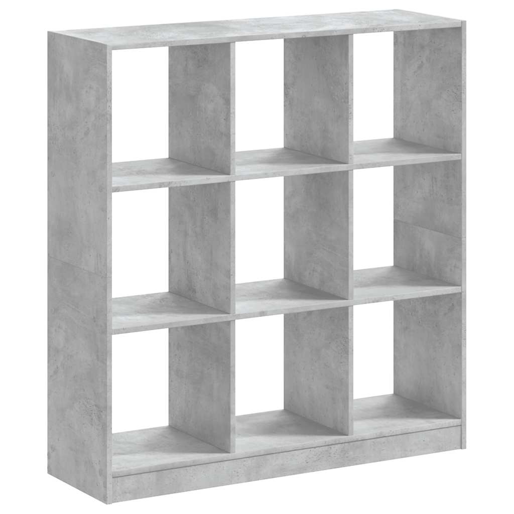 vidaXL Bücherregal Betongrau 102x32x108 cm Holzwerkstoff