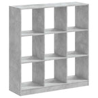 vidaXL Bücherregal Betongrau 102x32x108 cm Holzwerkstoff