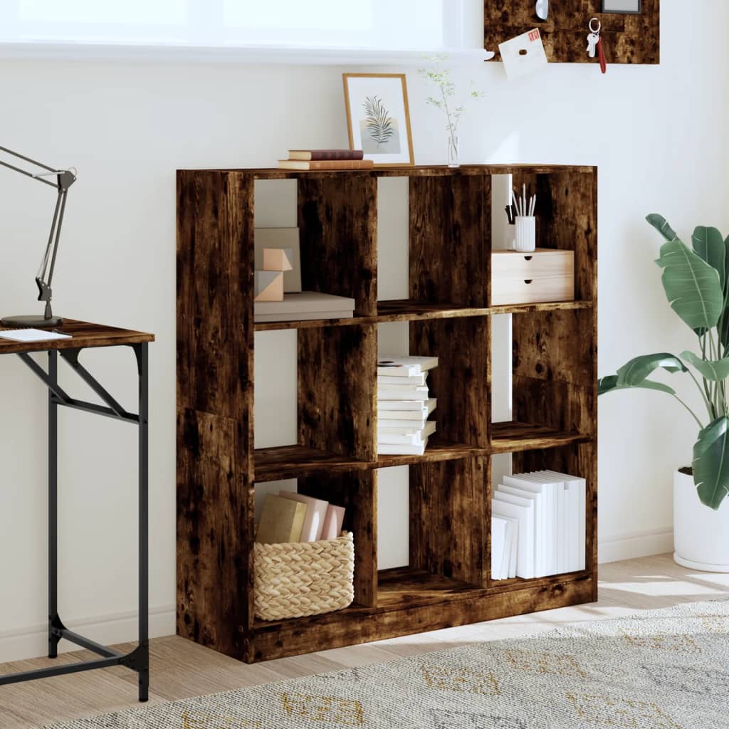 vidaXL Bücherregal Räuchereiche 102x32x108 cm Holzwerkstoff