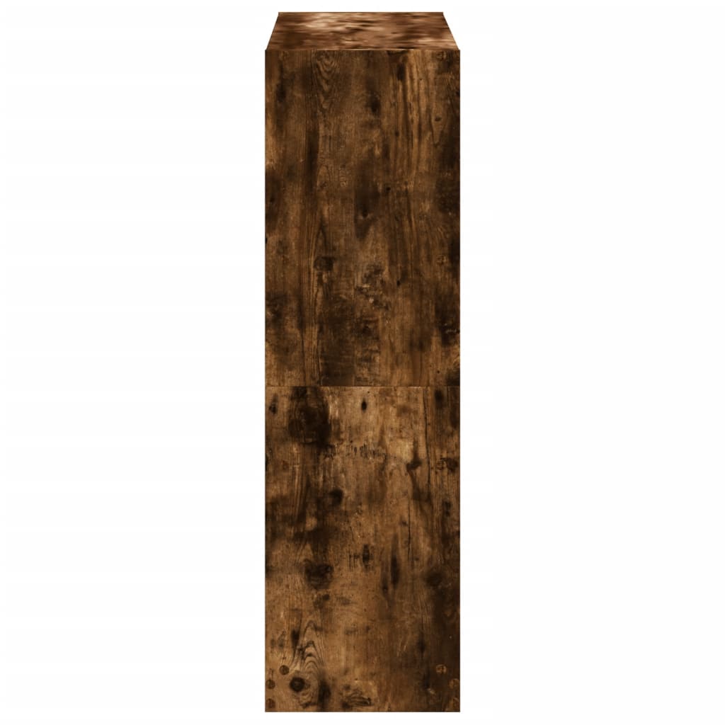 vidaXL Bücherregal Räuchereiche 102x32x108 cm Holzwerkstoff