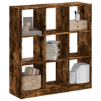 vidaXL Bücherregal Räuchereiche 102x32x108 cm Holzwerkstoff
