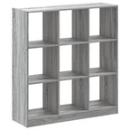 vidaXL Bücherregal Grau Sonoma 102x32x108 cm Holzwerkstoff