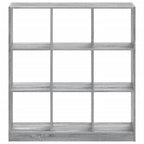 vidaXL Bücherregal Grau Sonoma 102x32x108 cm Holzwerkstoff