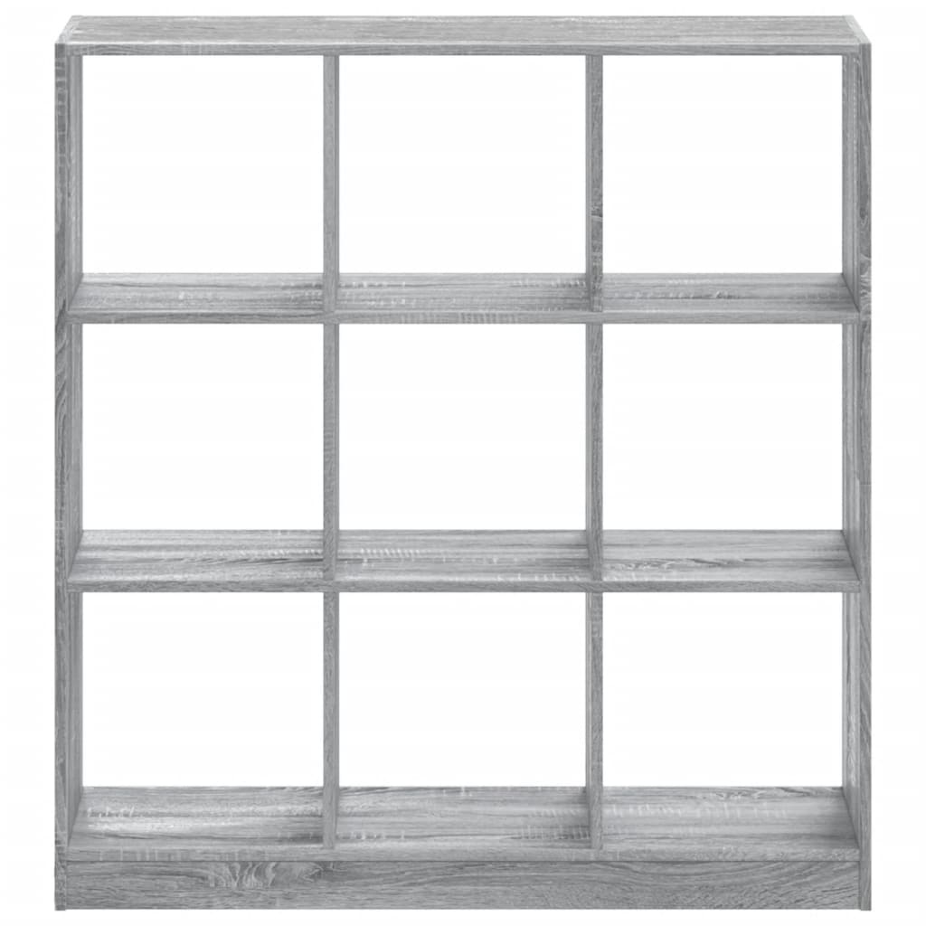 vidaXL Bücherregal Grau Sonoma 102x32x108 cm Holzwerkstoff