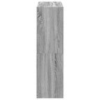vidaXL Bücherregal Grau Sonoma 102x32x108 cm Holzwerkstoff