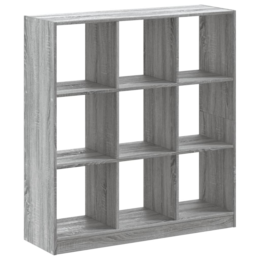 vidaXL Bücherregal Grau Sonoma 102x32x108 cm Holzwerkstoff