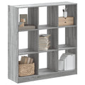vidaXL Bücherregal Grau Sonoma 102x32x108 cm Holzwerkstoff