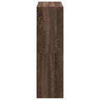vidaXL Bücherregal Braun Eichen-Optik 102x32x108 cm Holzwerkstoff