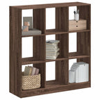 vidaXL Bücherregal Braun Eichen-Optik 102x32x108 cm Holzwerkstoff