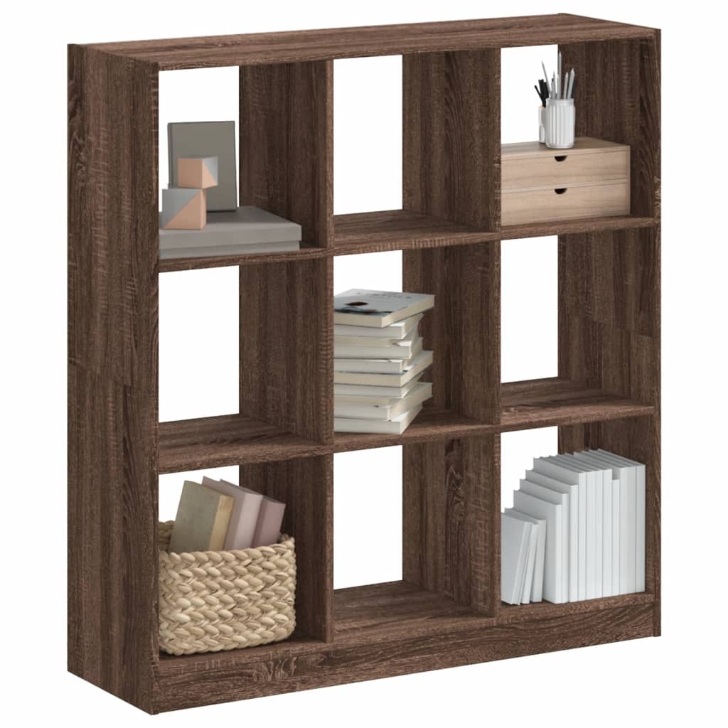 vidaXL Bücherregal Braun Eichen-Optik 102x32x108 cm Holzwerkstoff