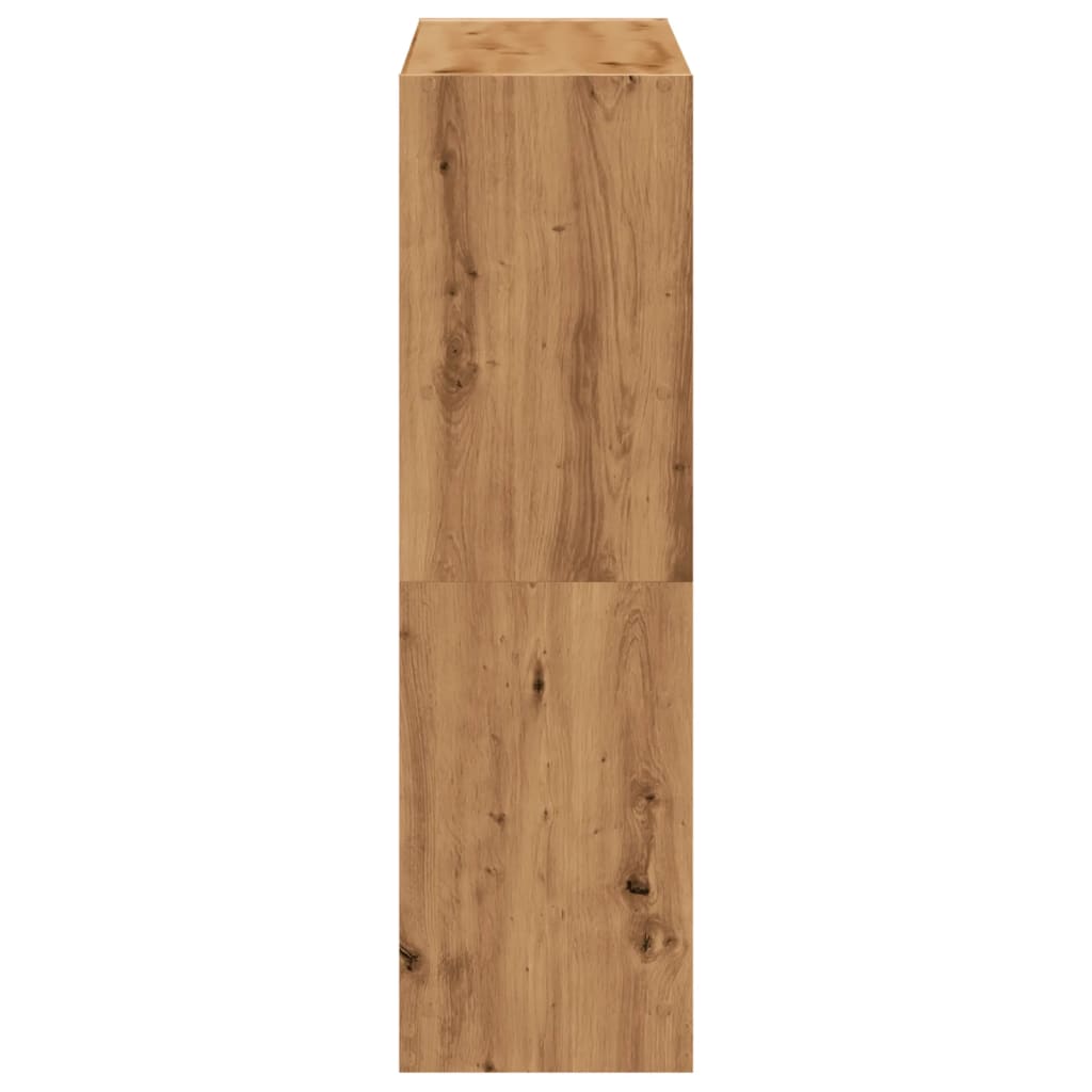 vidaXL Bücherregal Artisan-Eiche 102x32x108 cm Holzwerkstoff