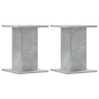 vidaXL Pflanzenständer 2 Stk. Betongrau 30x30x40 cm Holzwerkstoff
