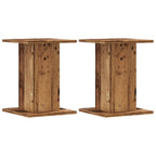 vidaXL Pflanzenständer 2 Stk. Altholz-Optik 30x30x40 cm Holzwerkstoff