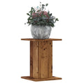 vidaXL Pflanzenständer 2 Stk. Altholz-Optik 30x30x40 cm Holzwerkstoff