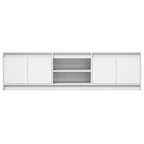 vidaXL TV-Schrank mit LED-Beleuchtung Weiß 180x34x50 cm Holzwerkstoff