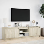 vidaXL TV-Schrank mit LED-Beleuchtung Sonoma-Eiche 180x34x50 cm