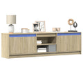 vidaXL TV-Schrank mit LED-Beleuchtung Sonoma-Eiche 180x34x50 cm