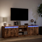 vidaXL TV-Schrank mit LED-Beleuchtung Räuchereiche 180x34x50 cm