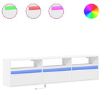 vidaXL TV-Wandschrank mit LED Weiß 180x31x45 cm