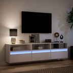 vidaXL TV-Wandschrank mit LED Weiß 180x31x45 cm