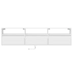 vidaXL TV-Wandschrank mit LED Weiß 180x31x45 cm