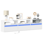 vidaXL TV-Wandschrank mit LED Weiß 180x31x45 cm