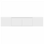 vidaXL TV-Wandschrank mit LED-Beleuchtung Weiß 180x31x39,5 cm