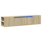 vidaXL TV-Wandschrank mit LED-Beleuchtung Sonoma-Eiche 180x31x39,5 cm