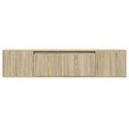 vidaXL TV-Wandschrank mit LED-Beleuchtung Sonoma-Eiche 180x31x39,5 cm