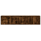 vidaXL TV-Wandschrank mit LED-Beleuchtung Räuchereiche 180x31x39,5 cm