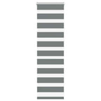 vidaXL Doppelrollo Dunkelgrau Stoffbreite 35,9 cm Polyester