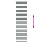 vidaXL Doppelrollo Dunkelgrau Stoffbreite 35,9 cm Polyester