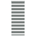 vidaXL Doppelrollo Dunkelgrau Stoffbreite 35,9 cm Polyester