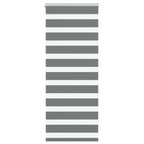 vidaXL Doppelrollo Dunkelgrau Stoffbreite 35,9 cm Polyester