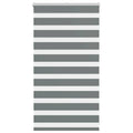 vidaXL Doppelrollo Dunkelgrau Stoffbreite 35,9 cm Polyester