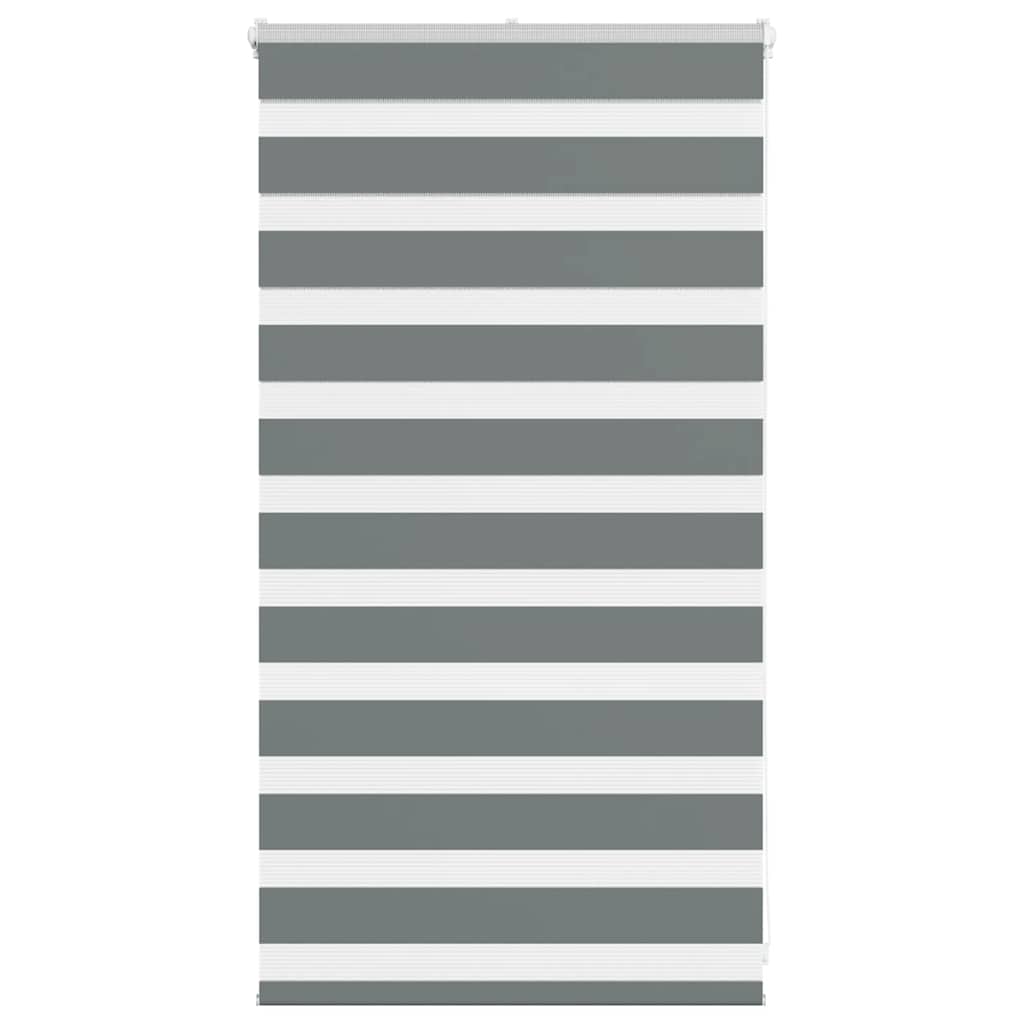 vidaXL Doppelrollo Dunkelgrau Stoffbreite 35,9 cm Polyester
