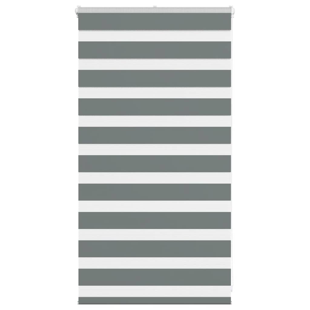 vidaXL Doppelrollo Dunkelgrau Stoffbreite 35,9 cm Polyester