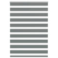 vidaXL Doppelrollo Dunkelgrau Stoffbreite 35,9 cm Polyester
