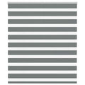 vidaXL Doppelrollo Dunkelgrau Stoffbreite 35,9 cm Polyester