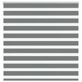vidaXL Doppelrollo Dunkelgrau Stoffbreite 35,9 cm Polyester