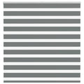vidaXL Doppelrollo Dunkelgrau Stoffbreite 35,9 cm Polyester