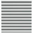 vidaXL Doppelrollo Dunkelgrau Stoffbreite 35,9 cm Polyester
