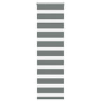 vidaXL Doppelrollo Dunkelgrau Stoffbreite 35,9 cm Polyester