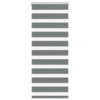vidaXL Doppelrollo Dunkelgrau Stoffbreite 35,9 cm Polyester