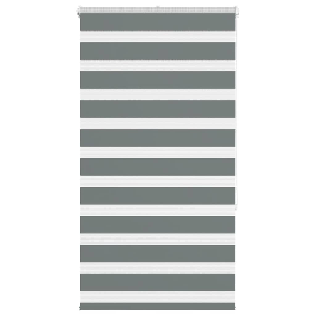 vidaXL Doppelrollo Dunkelgrau Stoffbreite 35,9 cm Polyester